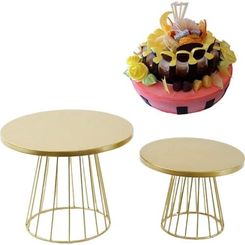 Iron Cake Stand Round Cupcake Wedding Birthday Party Dessert Pedestal Display Plate Home Decor