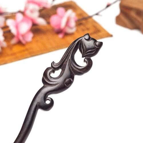 Hair accessories jewelry Hair sticks fox headbands for women lady hairpins Ethnic hair clips Vintage sandalwood coiled hairwear
