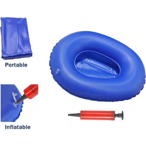 1 Set Bedpans Bathroom Bed Pans Air Inflation Bed Pan Bedridden Inflatable Cushions Potty Washable Portable Elderly Bedridden