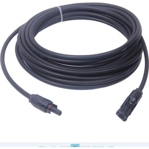 5 pcs/lot Waterproof 5 Metres Solar Extension Cable 4mm2 With One Pair Solar Mounted Connectors LJQ168