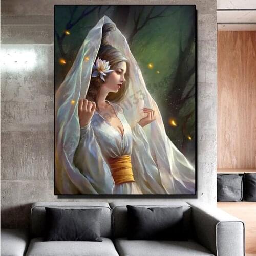 5D Diamond Painting Japanese geisha woman flower Full Square Round Drill Diamond Embroidery Diamond Mosaic Home Handmade GG5193