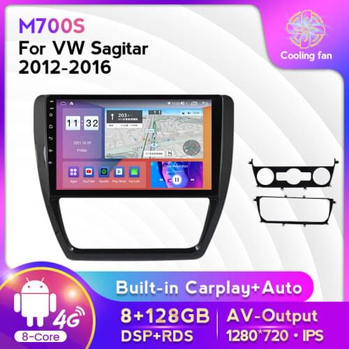 8Core Android 11 Car Radio For Volkswagen VW Sagitar Jetta Bora 2012-2016 Multimedia Video Player 2din GPS Multimedia Head unit