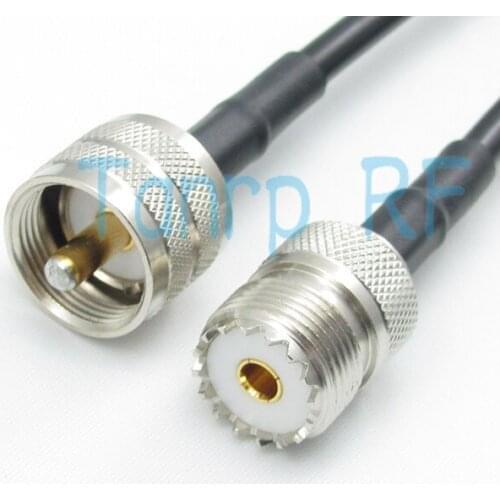 Free shipping! 3feet 1m UHF female jack toUHF male plug extension cable 100CM RG58 RF Pigtail coaxial jumper cable