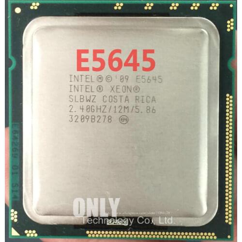 Free shipping intel E5645(12M Cache,2.40 GHz),Six-Core LGA1366 Xeon E5645 Desktop CPU, scrattered pieces