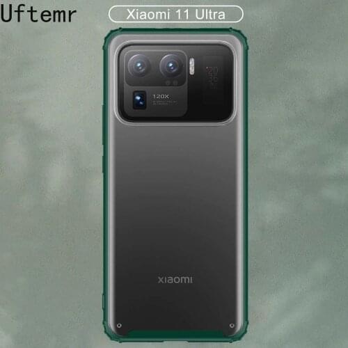Phone Case for xiaomi mi 11 ultra Case Cover Soft TPU Frame Translucent Matte Cover for xiaomi mi 11 lite 11ultra shell