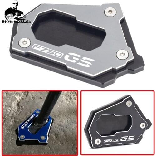 For BMW F750GS F750 GS F 750 GS 2018 2019 2020 Motorcycle Accessories CNC Kickstand Foot Side Stand Extension Pad Support Plate