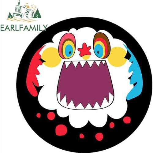 EARLFAMILY 13cm x 12.7cm for Charlotte Vinyl Car Stickers Personality Air Conditioner Scratch-proof Waterproof Decal for Bumper