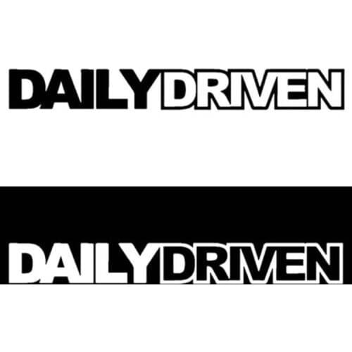 Daily Driven Reflective Car Stickers Bumper Scratches Car Stickers in English Glue Sticker Creative Stickers Oem Head PVC 18