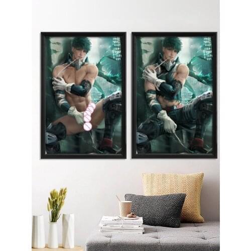 Izuku Midoriya Cartoon My Hero Academia Sexy Nude Anime Art-Poster Decor Home Wall Custom Bedroom Living-Room Canvas Picture