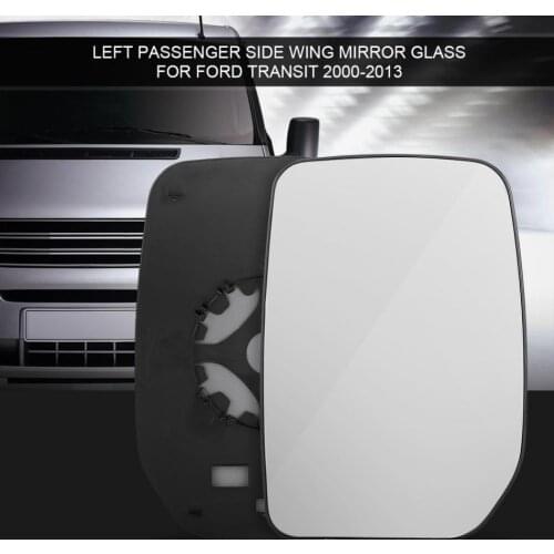 Car Left Passenger Side Door/Wing Mirror Glass for Ford Transit 2000-2013 Replacement Parts