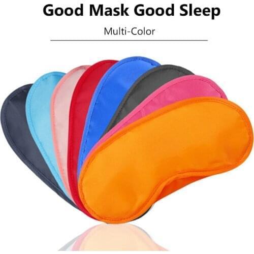 Multi Color Sleep Eye Mask Soft Comfortable Eye Shade Block Out Light Blindfold For Sleep Solid Color Travel Office Rest Aid