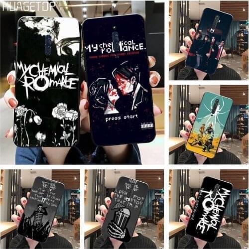 HUAGETOP Super My Chemical Romance Black Cell Phone Case For Oppo A5 A9 2020 Reno2 z Renoace 3pro Realme5Pro
