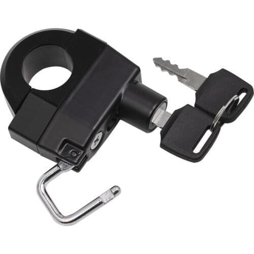 Motorcycle Universal 22mm Helmet Lock Handlebars With 2 Keys Helmet Security Lock Padlock For Motorcycle With 22mm Handlebar