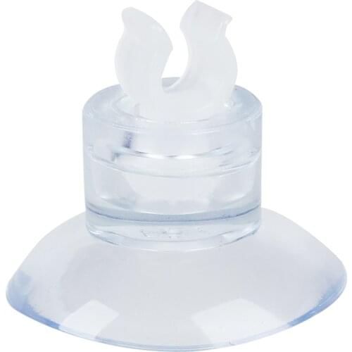 New 10 Pcs Aquarium Clear Suction Cup Airline Tube Holders Clips Clamps