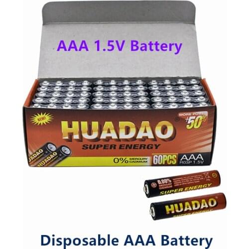 Disposable battery1.5v Battery AAA Carbon Batteries Safe Strong explosion-proof 1.5 Volt AAA Battery UM4 Batery No mercury