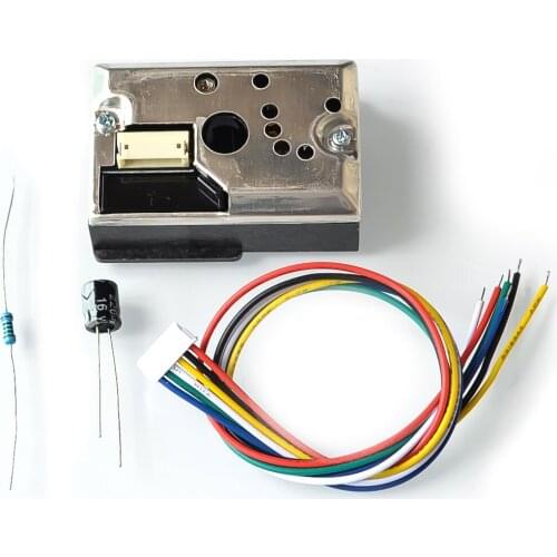 GP2Y1014AU0F Compact Optical Dust Sensor Smoke Particle Sensor With Cable Instead of GP2Y1010AU0F