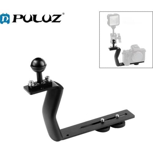 PULUZ SLR Diving Tray Stabilizer Rig Handle Bracket Extension Arm for Underwater Camera Housing Case for GoPro/DJI Osmo Action