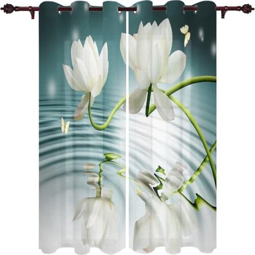 Magnolia Lake Butterfly Valance Curtains For Living Room Study Youth Bedroom Kitchen Outdoor Windows Custom Cotton Linen