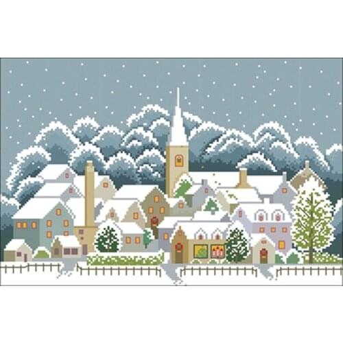 TOP Olympus Four Seasons-Winter Counted Cross Stitch 11CT 14CT 18CT DIY Chinese Cross Stitch Kits Embroidery Needlework Sets