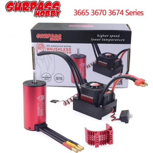 RC Car 1:10 1:8 Parts 3665 3670 3674 1800KV 1900KV 2250KV 2650KV 2050KV 2300KV 3100KV Brushless Motor 80A 120A ESC Programming