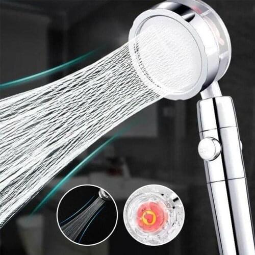 360 Degrees Rotating Rainfall Shower Head Double-sided Turbocharged High Pressure Water Saving Shower Head Bath Shower Nozzle