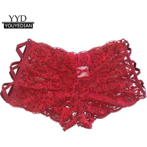 Sexy Erotic Panties Women Lace Hollow Out Briefs Clothes Lingerie Underwear sexy panties 4 Colors panty ropa interior femenina