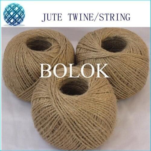 200pcs/lot Natural jute twine (1.5-2mm)110yards/ball (2 ply twisted) jute packinng rope, DIY Jute twine by free shipping