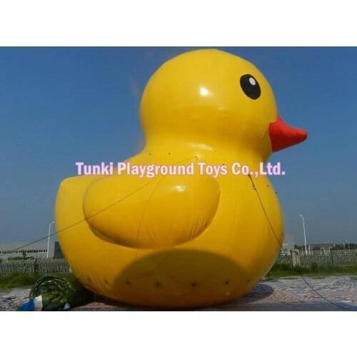 6 meters high inflatable water floating yellow duck