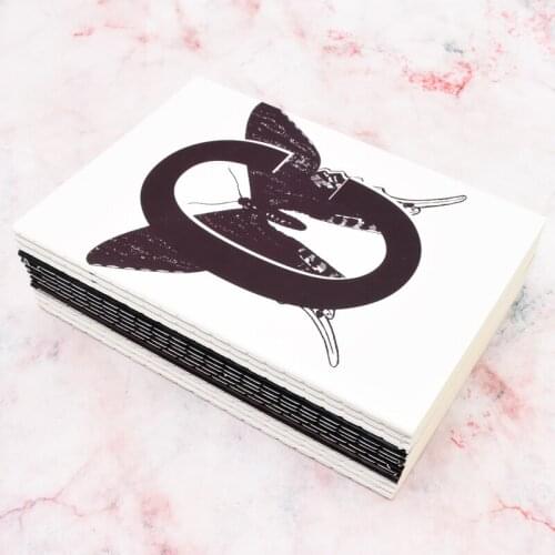 8pcs Butterfly Letter Series Notepad Soft Cover A5 Notebook Workbook