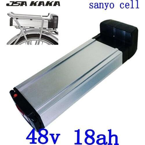 48V Battery 48V 18AH Lithium battery 48V 10AH 14AH 17AH 18AH electric bicycle battery use sanyo cell 48V 500W 750W E-bike Motor