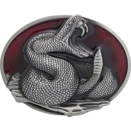 Antique Snake Belt Buckle - Western American Rodeo Belt Buckle Jeans Belts