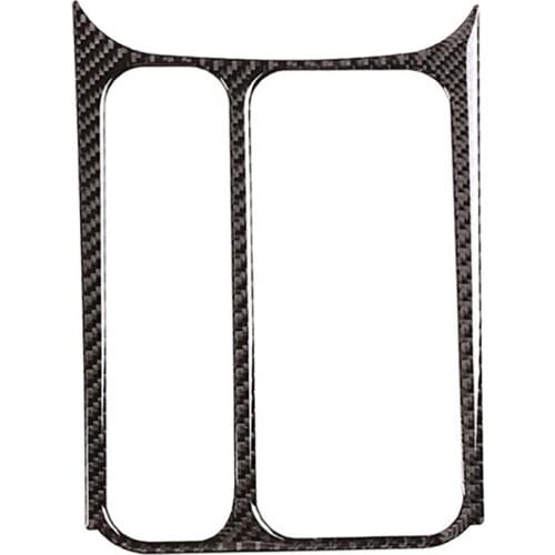 Car Soft Carbon Fiber Central Control Water Cup Panel Cover Trim for Tiguan 2010-2016