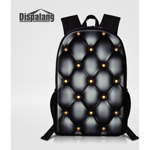 Dispalang Large Women Backpack Sofa skin Pattern School Bags For Teenagers Men Casual Shoulder Travel Bag Girls Book Bag Mochila