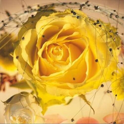 Diy Diamond Painting Cross Stitch 3D Diamond Embroidery Yellow Rose Needlework Diamond Mosaic Kit Pictures Of Rhinestones Flower