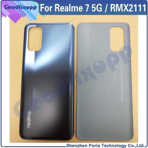 For Realme 7 5G Battery Back Cover Rear Case Cover For Realme7 5G RMX2111 Rear Lid Parts Replacement
