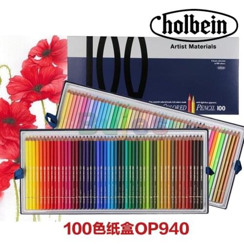 Holbein OP935/OP940/OP945,Coloring Pencils 50/100/150 Colors Set Artist Paper Box Holbein Art Materials,Art supplies