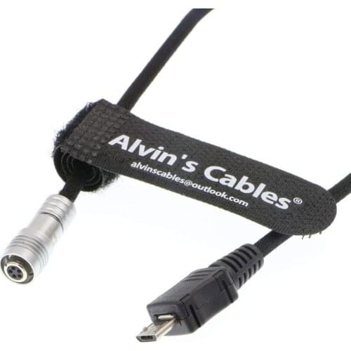 Alvin’s Cables Portkeys Keygrip Handle Control Cable for Tilta Nucleus Nano 5 Pin Female to Micro USB Control Braided Wire 40CM