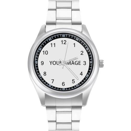 Custom Quartz Watch Steel Photo Wrist Watch Man Fishing Original High Quality Wristwatch