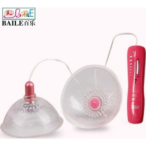 Baile Nipple Massage Breast Enlargement Suction Cups 7 Speed patterns Spinning Nipple Stimulators massager Sex toy for Women
