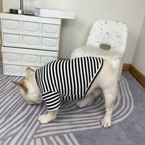 Fashion Pet Dog Undershirt Clothes Hoodie Sweater Jumper For Small Medium Dogs Puppy French Bulldog Schnauzer Pug LDC40