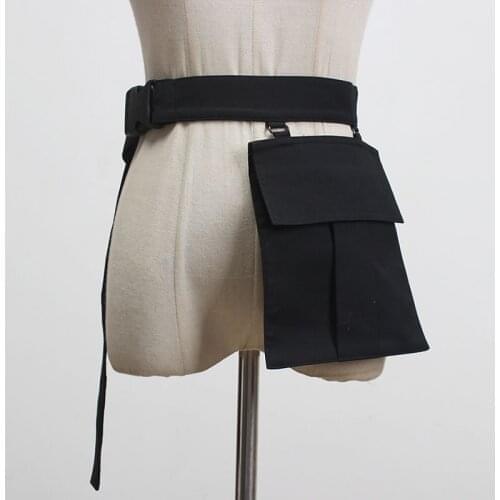 SeeBeautiful Nylon Cloth Belts Female Plastic Buckle Removable Small Bags All Match Autumn 2020 New Fashion Tide L207