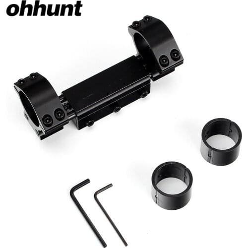 Ohhunt Riflescope Rings 30mm/25.4mm Scope Zero Recoil Mount Picatinny Weaver Rail Adaptor Base for Hunting Airgun Rifle Scope