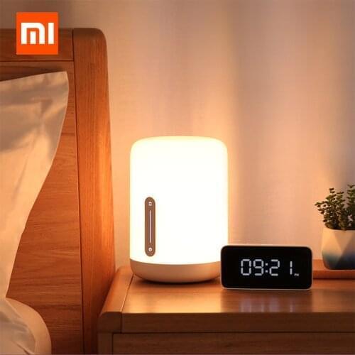 Xiaomi Mijia Bedside Lamp 2 Smart Light voice control touch switch Mi home app Led bulb For Apple Homekit Siri & xiaoai clock