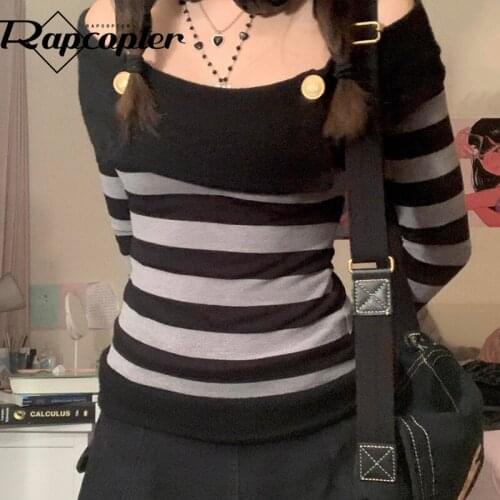 Женские полосатые футболки Rapcopter China At AliExpress