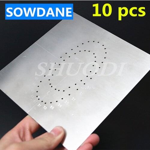 10 Pcs Dental Orthodontic Rubber Dam Punch Hole Board Dentist Instrument Tool Stainless Steel