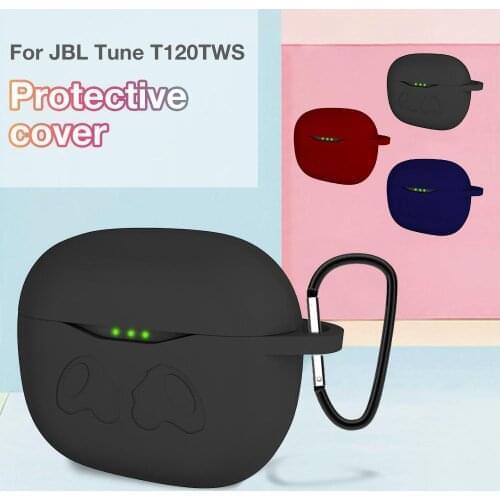 Portable Silicone Protection Case Sturdy Protective Cover For JBL Tune T120TWS Sponge Headphone