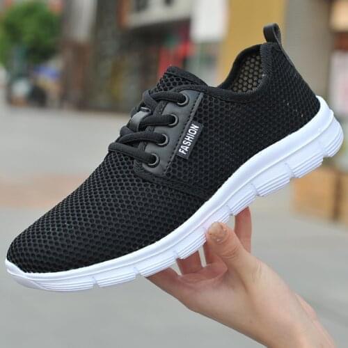 Women Shoes Breathe Lady Flat Summer White Sneakers Basket Super Light Breathable Shoes Female Mesh Sneakers Women Flat Shoes