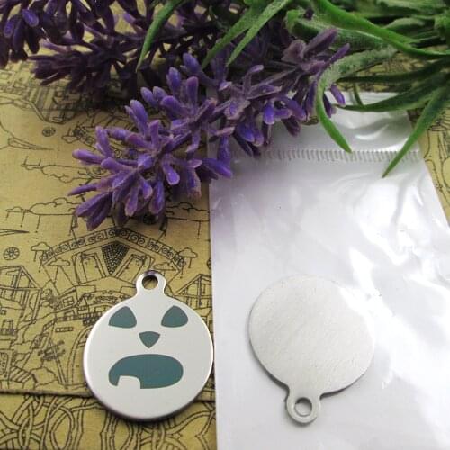 20pcs--"Jack Skellington faces24 "stainless steel charms more style for choosing DIY Charms pendants for necklace