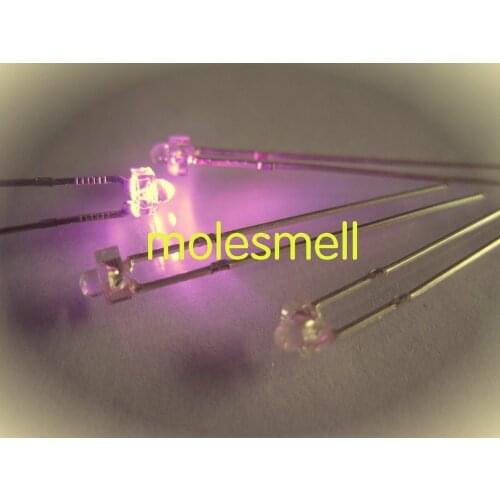 200pcs 1.8mm pink led Ultra Bright lamps light water clear lens led pink