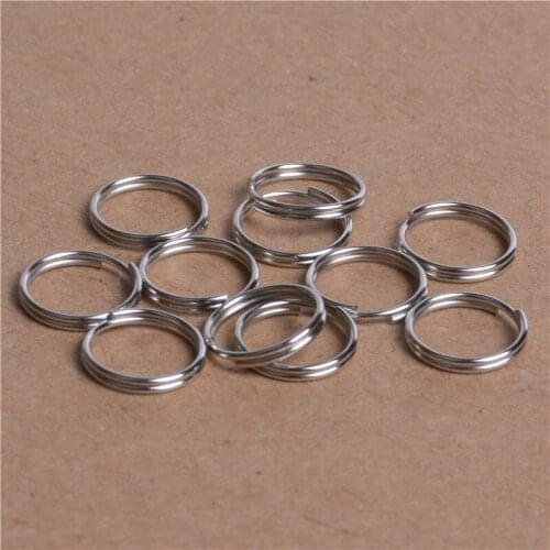 200pcs 4mm 5mm 6mm 8mm 10mm Open Double Rings Split Rings Loops Double Jump Rings For DIY Jewelry Making
